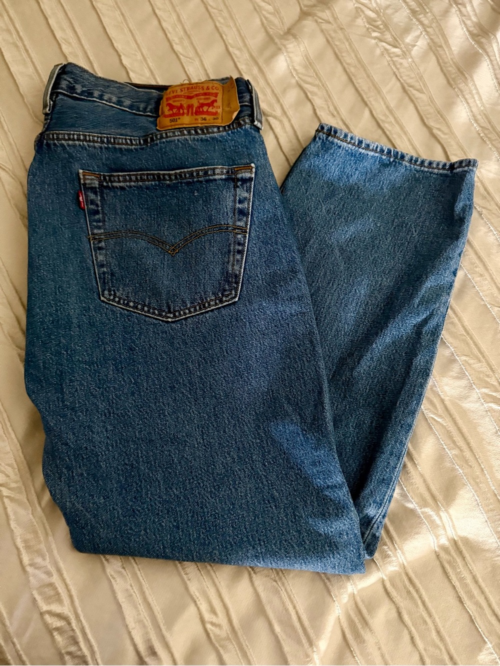 Levi's Men's Dark Blue Straight-Leg Denim Jeans